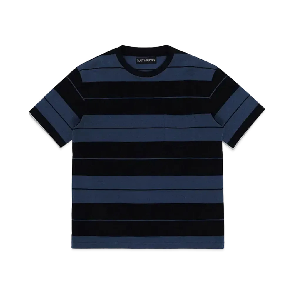 WACKO MARIA Striped T-Shirt "Navy"