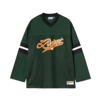 Carhartt WIP L/S Detroit Mesh T-Shirt "Conifer/Black/Wax"