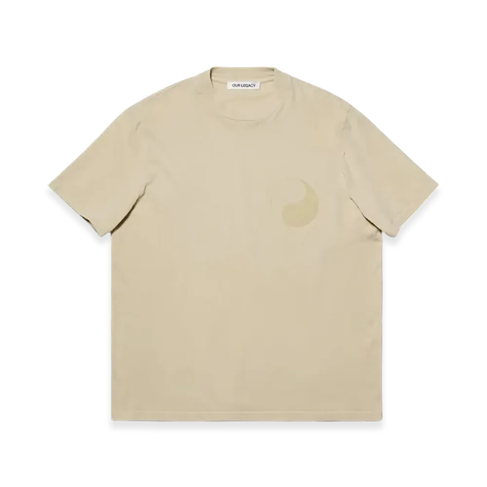 OUR LEGACY Yin Yang Print Box T-Shirt "Overdyed Soy"