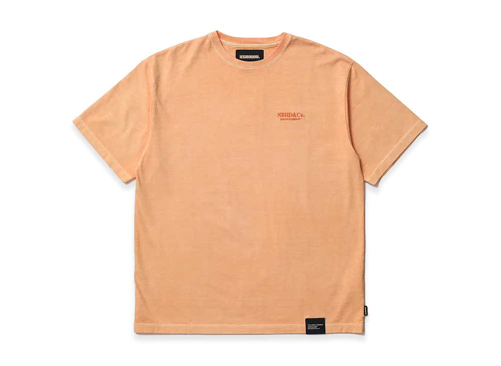 NEIGHBORHOOD Pigment Dyed Crewneck SS "Orange"