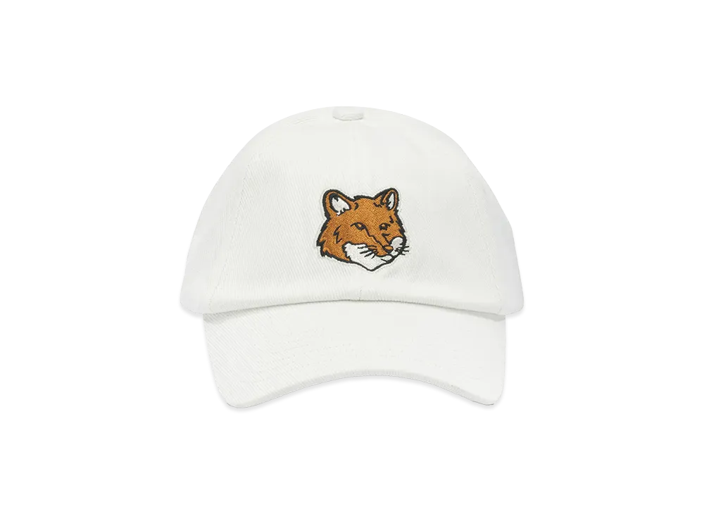 Maison Kitsune Cotton Baseball Cap "White"