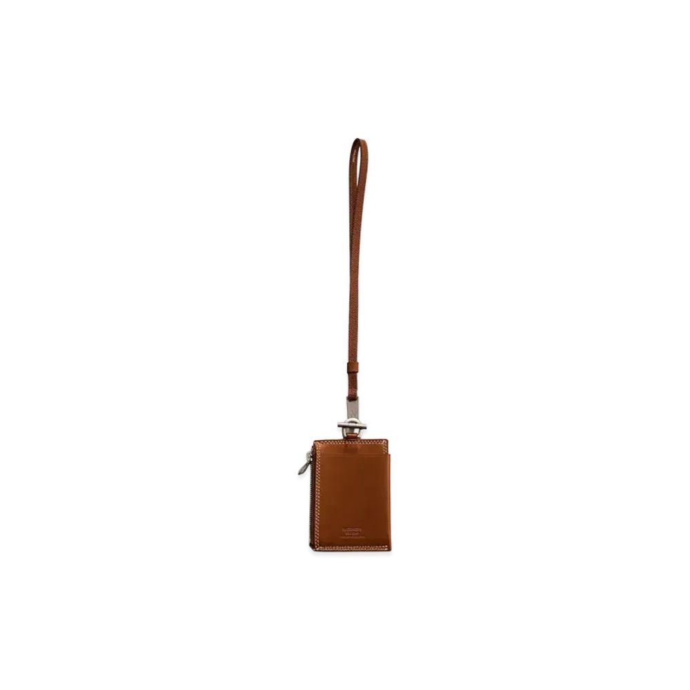 NICENESS Bay Ray - Short Zip Card Case-Short Strap "Cognac"