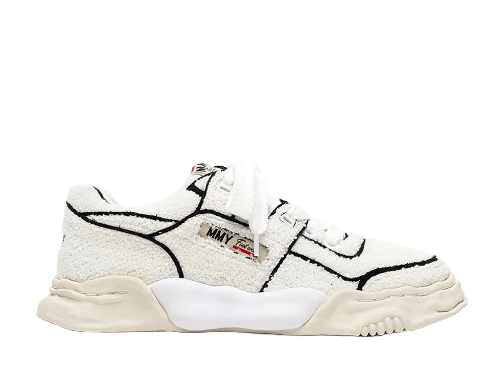 メゾンミハラヤスヒロ パーカー オリジナルソール チェニール エンブロイダリー キャンバス ローカットスニーカー "ホワイト"