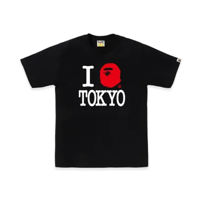 A BATHING APE Tokyo Exclusive I Love Bape Tokyo Tee "Black"