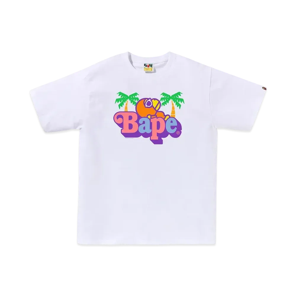 A BATHING APE Colors Milo On Bape Summer Tee "White"