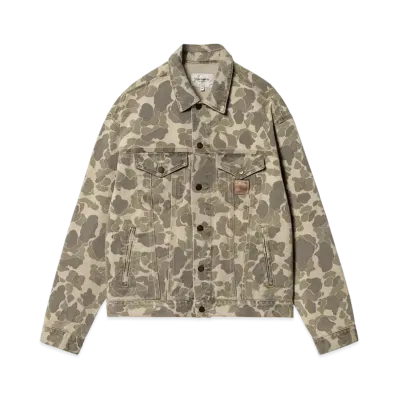 Carhartt WIP Duck Helston Jacket "Camo Duck,Black(Bleached)"