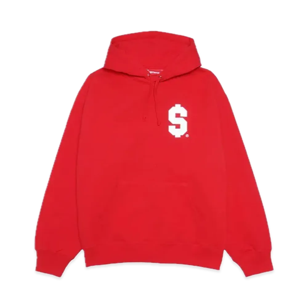 Supreme $ Hooded Sweatshirt "Red"