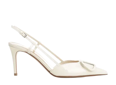 Valentino Garavani Women's Slingback V Logo Signature "White"