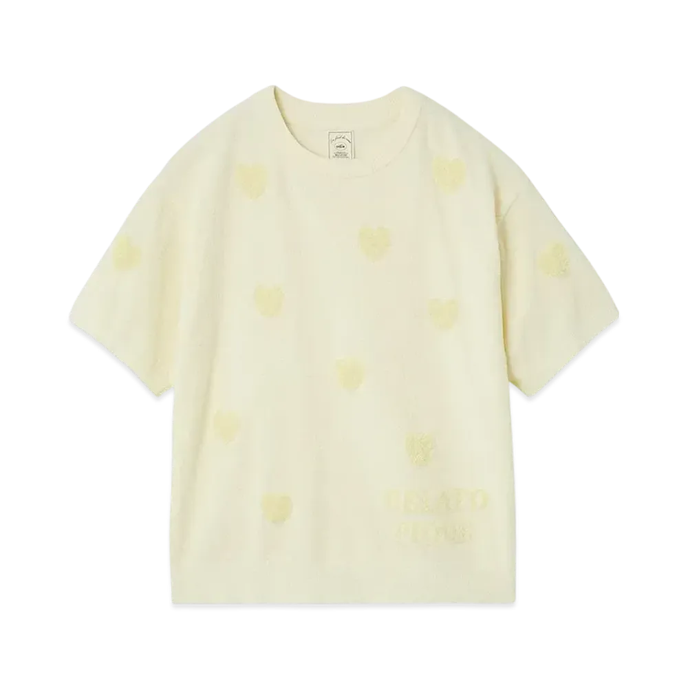 GELATO PIQUE Heart Jacquard Pullover "Yellow"