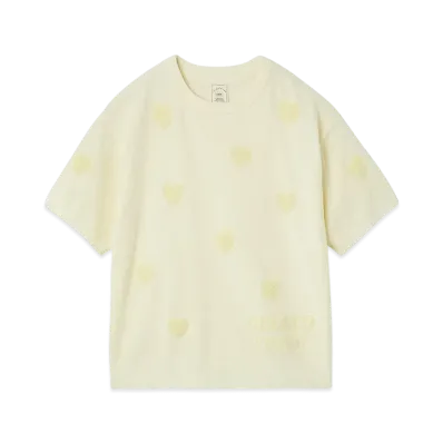 GELATO PIQUE Heart Jacquard Pullover "Yellow"