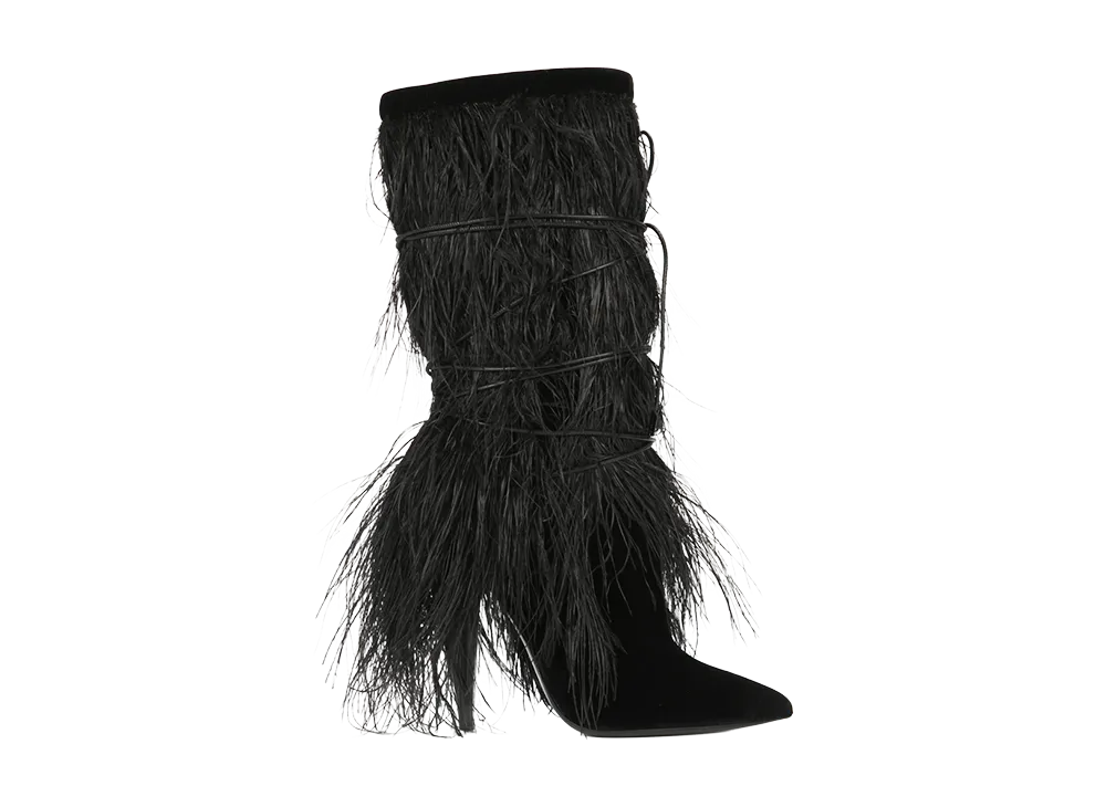 Saint Laurent Women's Yeti Boots "Black"