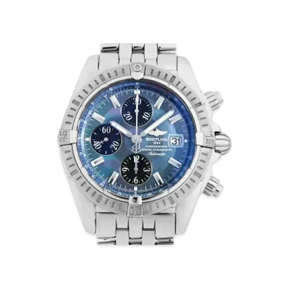 Breitling Chronomat Evolution Japan Exclusive 400 "Blue Shell/Stainless Steel"