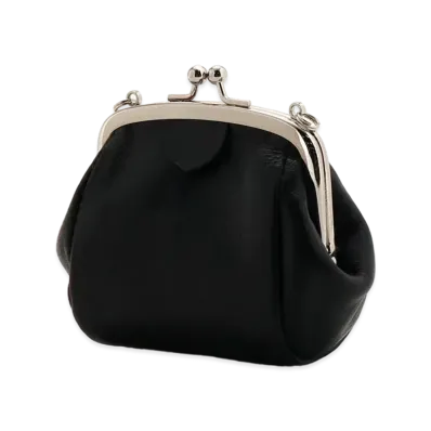 Yohji Yamamoto Y's MEDIUM GLOSS LEATHER CLASP NECKLACE MIDIUM "Black"