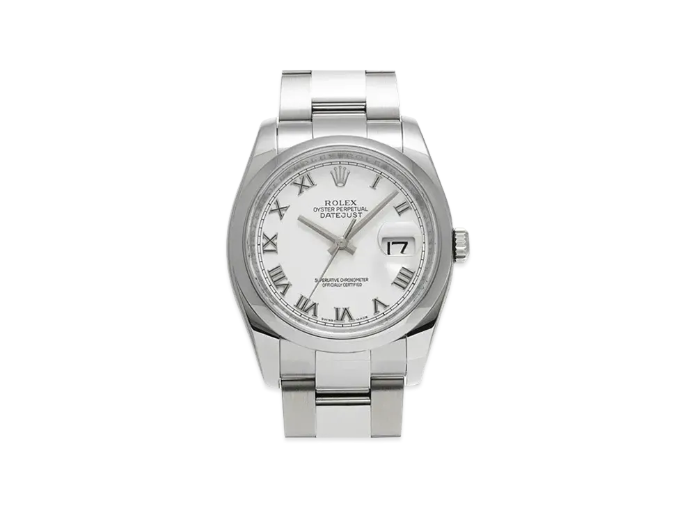 ROLEX Datejust 36 "White Roman/Stainless Steel"