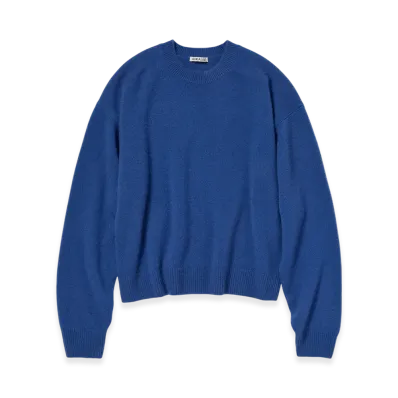 AURALEE Baby Cashmere Knit P/O "Royal Blue"