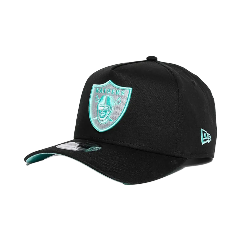 NEW ERA Las Vegas Raiders Aqua Void 9Forty A-Frame Snapback "Black"