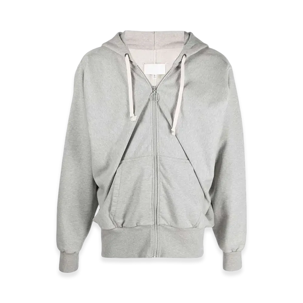 Maison Margiela Cotten Zip Up Hoodie "Grey"