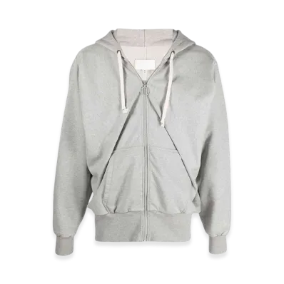 Maison Margiela Cotten Zip Up Hoodie "Grey"
