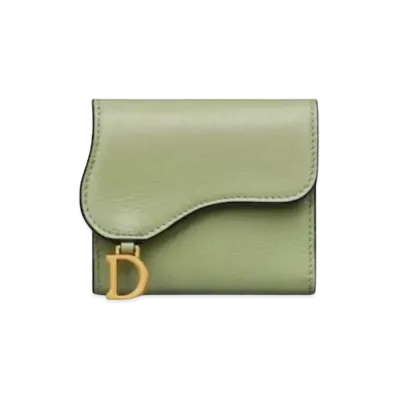 Dior Saddle Lotus Wallet "Light Green"