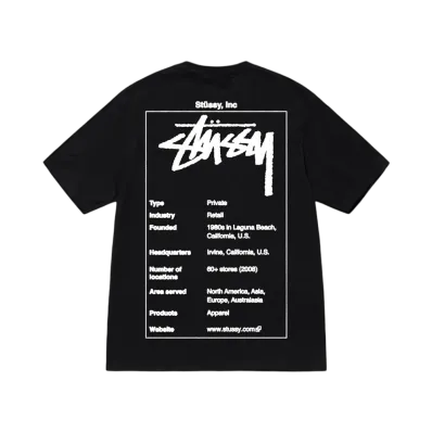 Stussy Wiki Tee "Black"