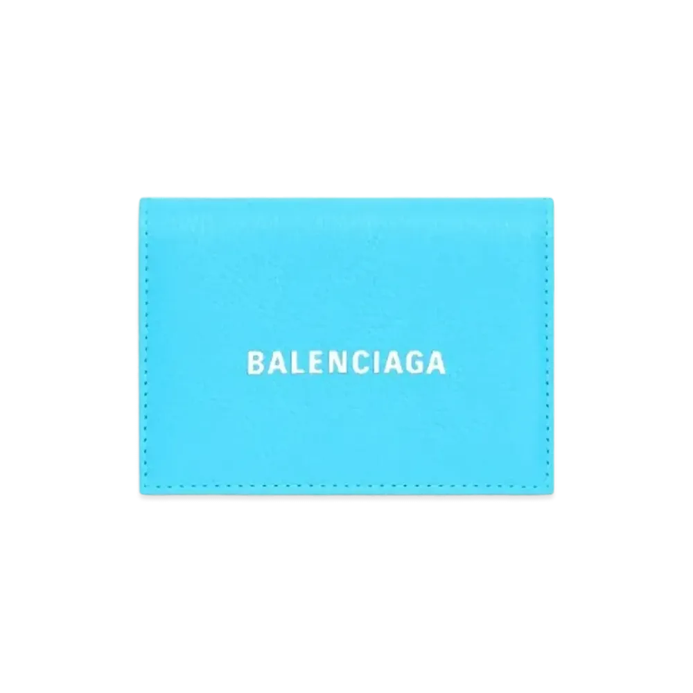 BALENCIAGA Cash Mini Wallet "Blue"
