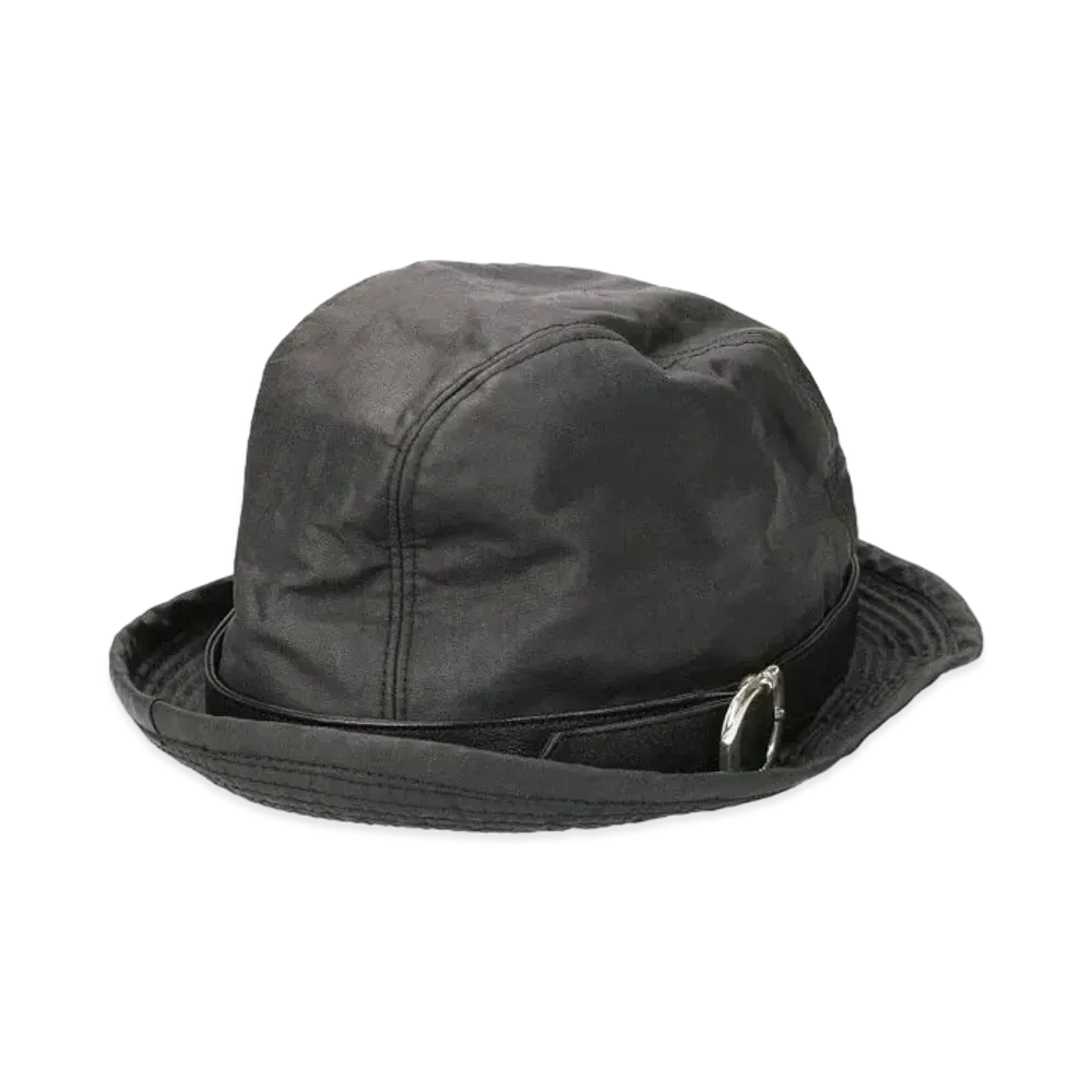 Chrome Hearts Fedra Gunslinger Belt Rinen Coating Straw Hat "Black"