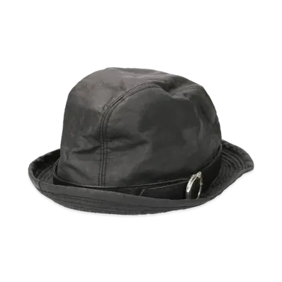 Chrome Hearts Fedra Gunslinger Belt Rinen Coating Straw Hat "Black"