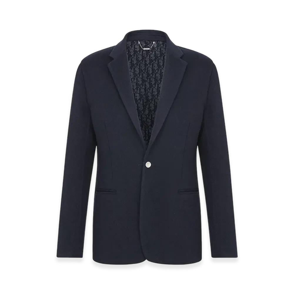 Dior Icons Double Sided Cashmere Wool Jacket "Blue"