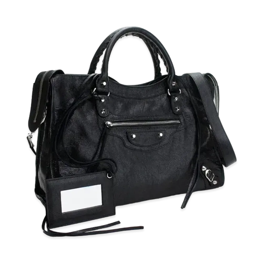 BALENCIAGA Classic City Leather 2Way Bag "Black"