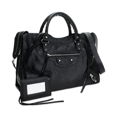 BALENCIAGA Classic City Leather 2Way Bag "Black"