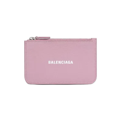 BALENCIAGA Women's Cash Large Long Coin & Card Holder "Pink"