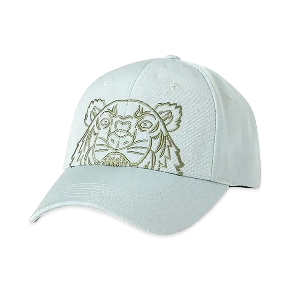 KENZO Canvas Cap Kampus tiger Tiger "Sage Green"
