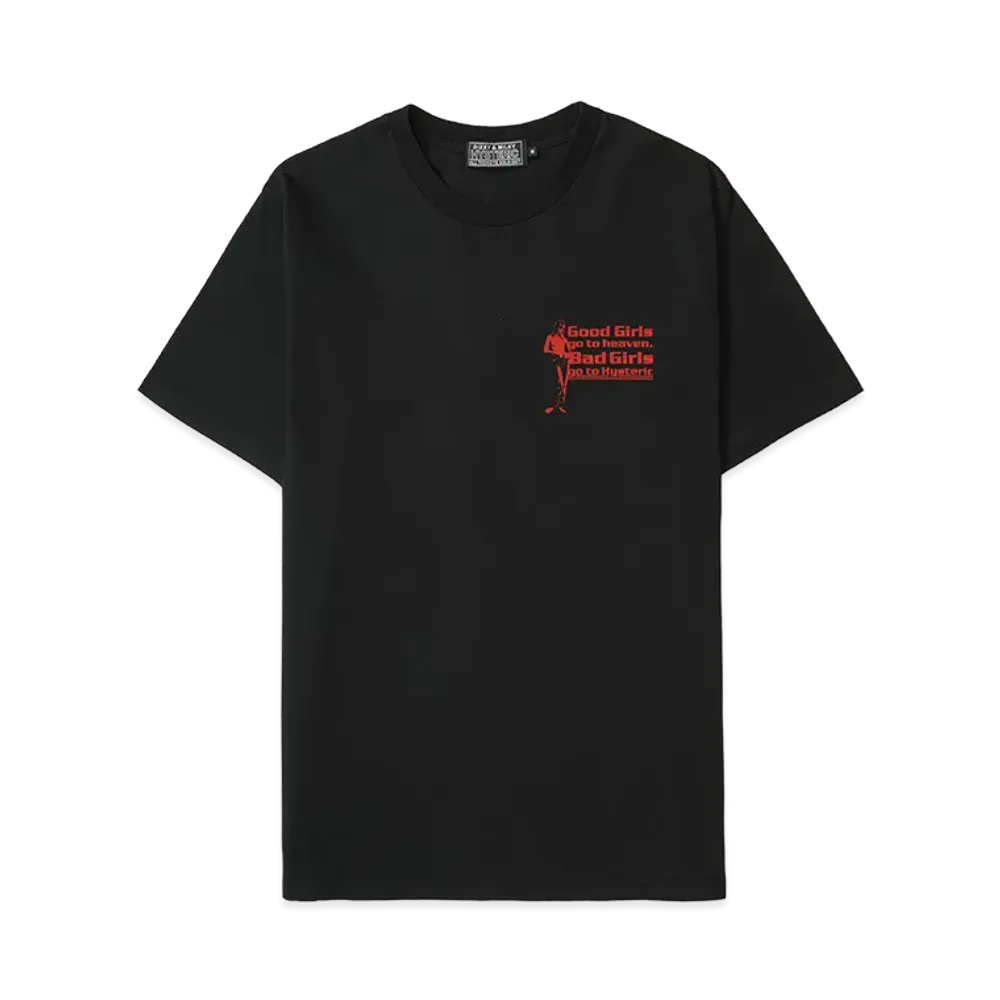 HYSTERIC GLAMOUR Good Bad Girls T-Shirt "Black"