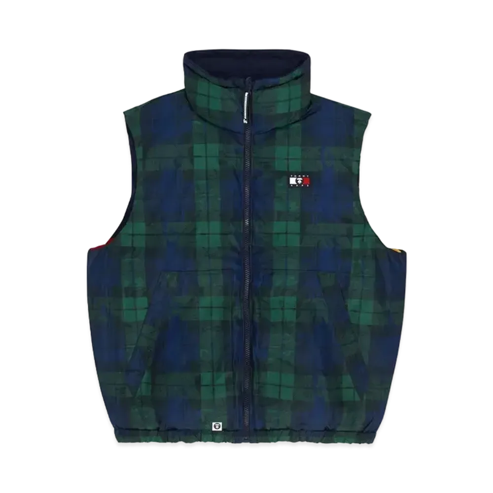 AAPE x Tommy Reversible Puffer Vest "Navy"