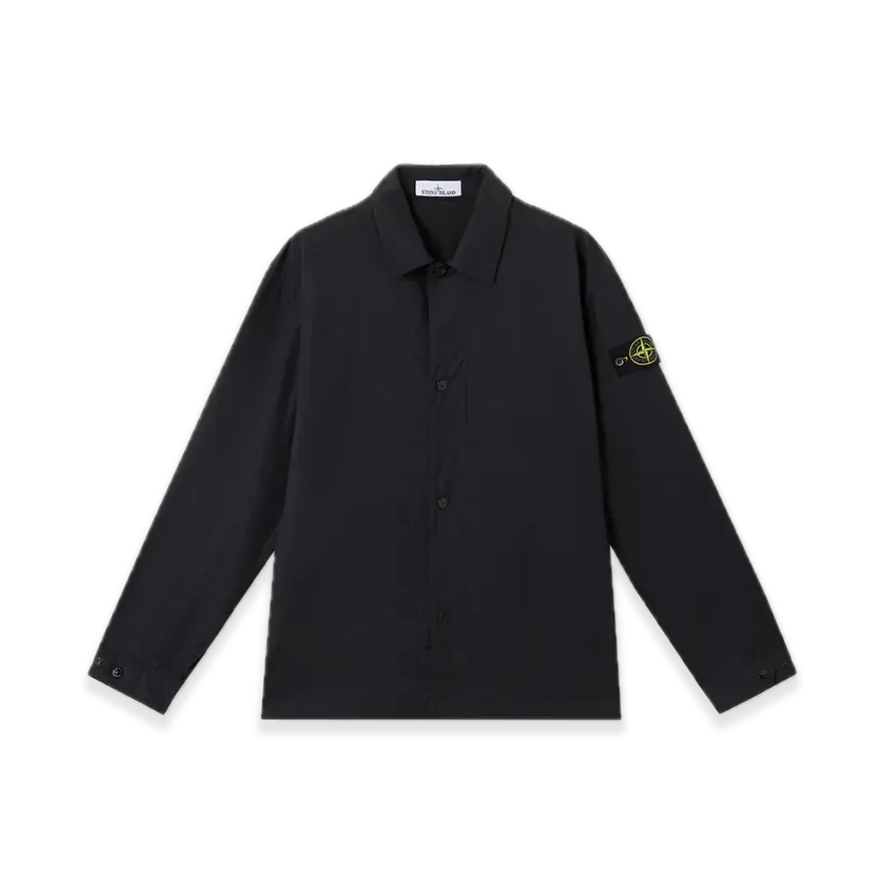 Stone Island 1200013 Supima Cotton Canvas Non-Aqueous Dyeing Technology "Black"