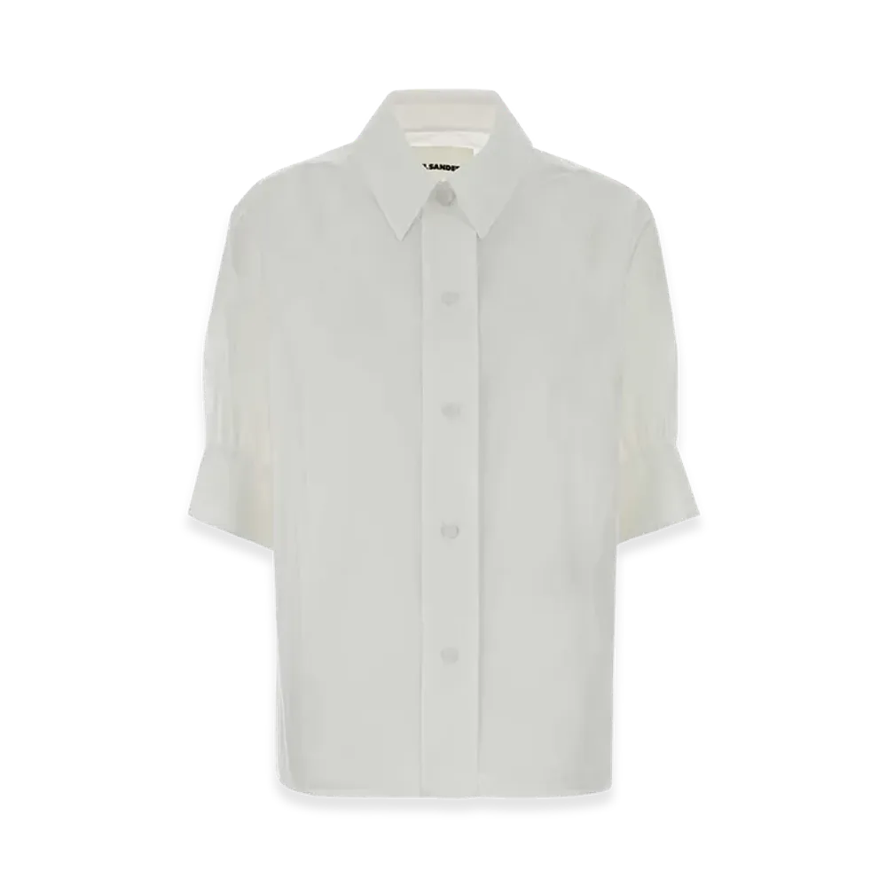 Jil Sander Women's Cotton Shirt "White"