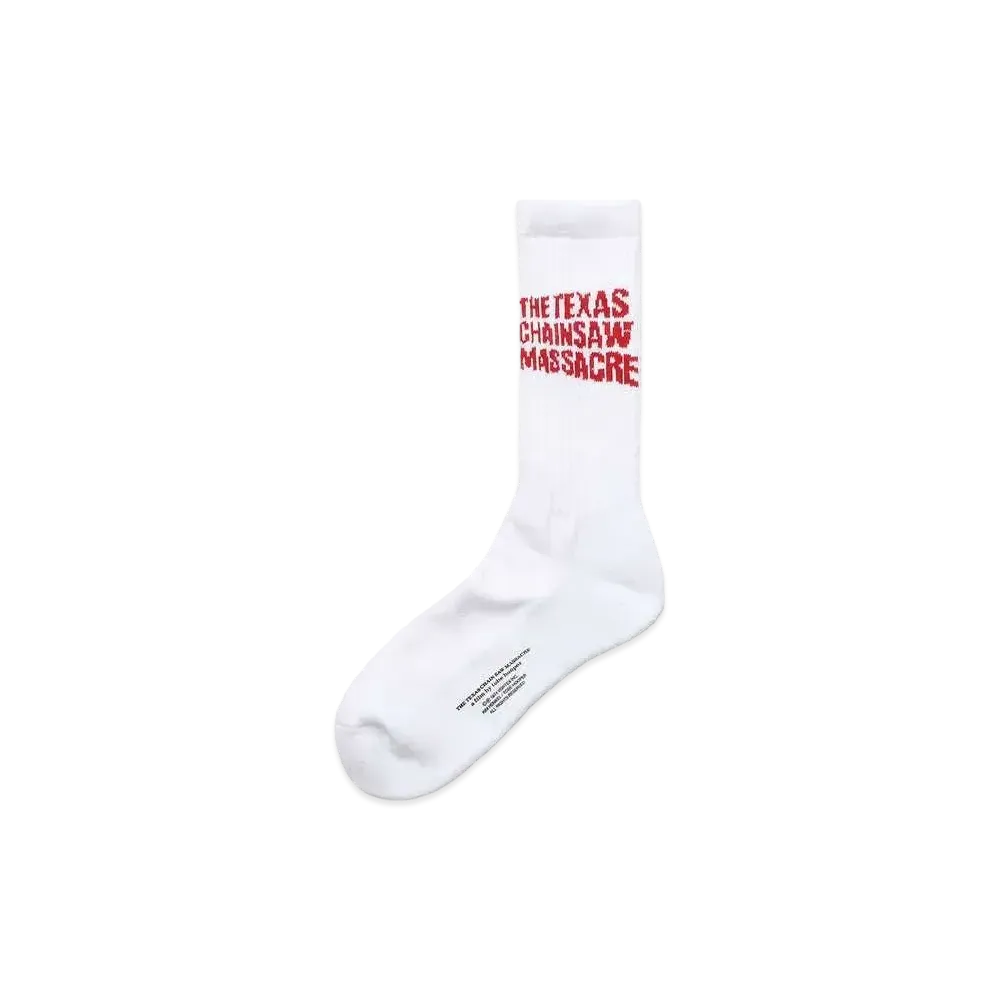 WACKO MARIA THE TEXAS CHAINSAW MASSACRE / SPORTS SOCKS "White/Red"
