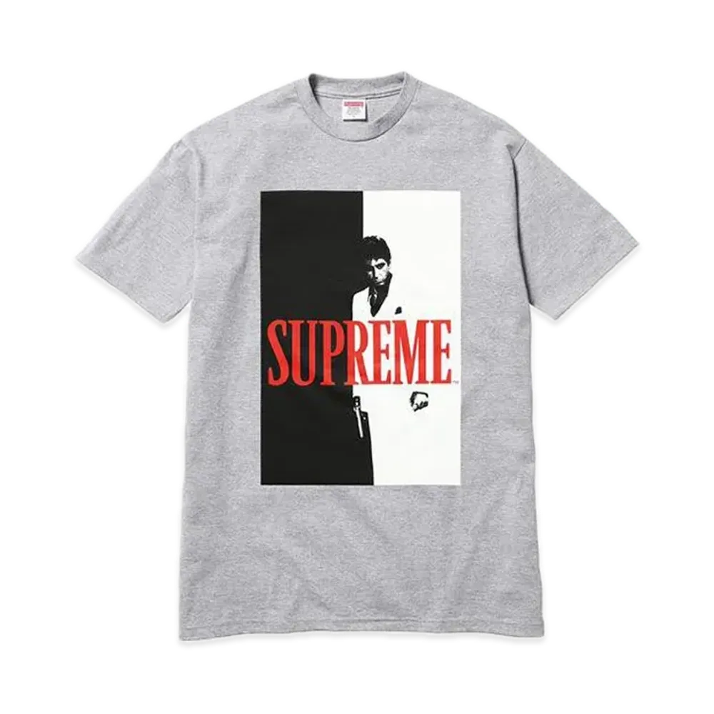 Supreme Scarface Split Tee "Hether Grey"
