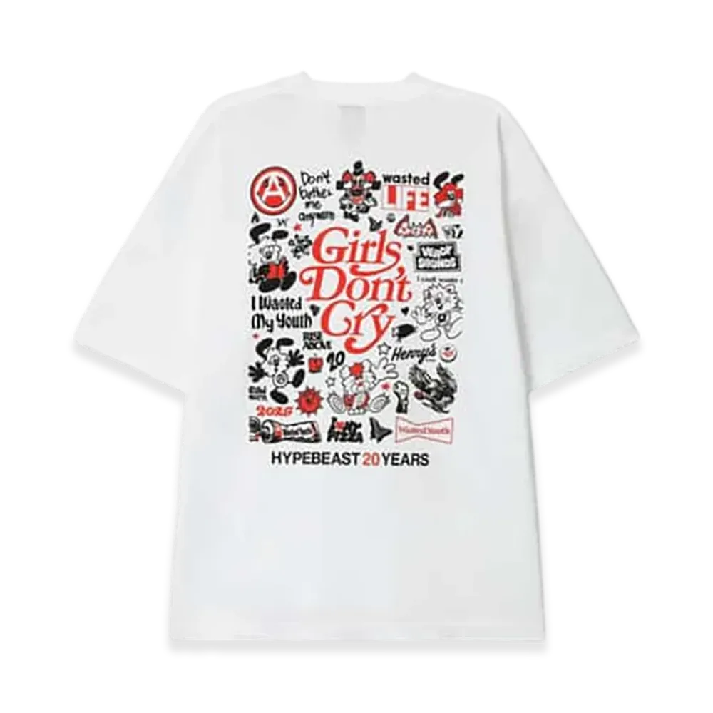 VERDY x Hypebeast 20th Anniversary T-Shirt "White"