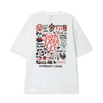 VERDY x Hypebeast 20th Anniversary T-Shirt "White"