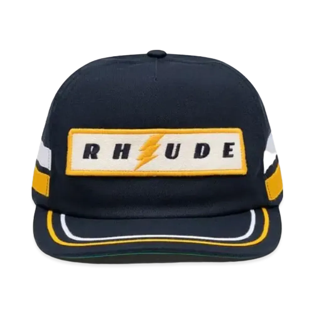 RHUDE Lightning Panel Hat "Navy"