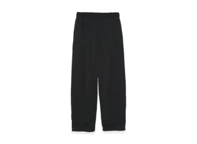 Graphpaper Fulled Wool Twill Wide Easy Pants "Black"