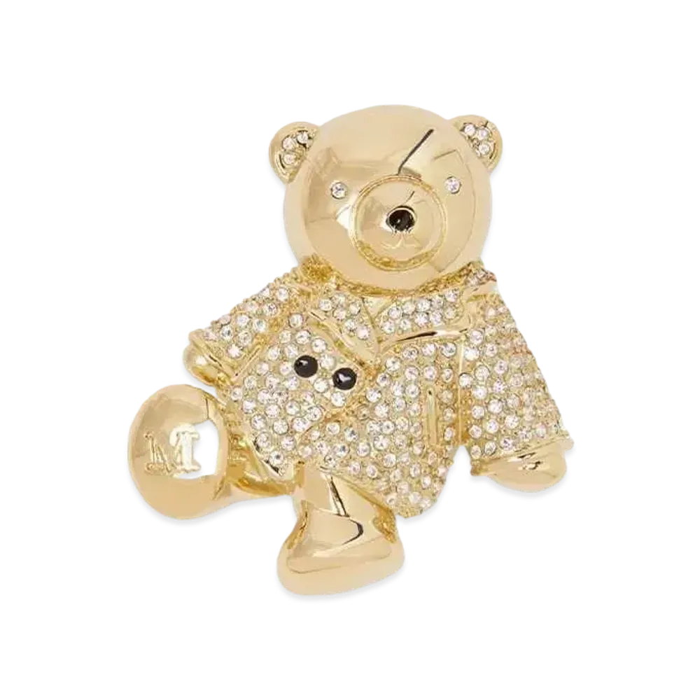 Max Mara Teddy Brooch Metal Teddy Brooch "Crystal"