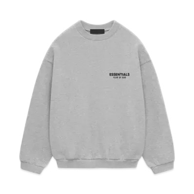 FEAR OF GOD Essentials Fleece Crewneck "Light Heather Gray"