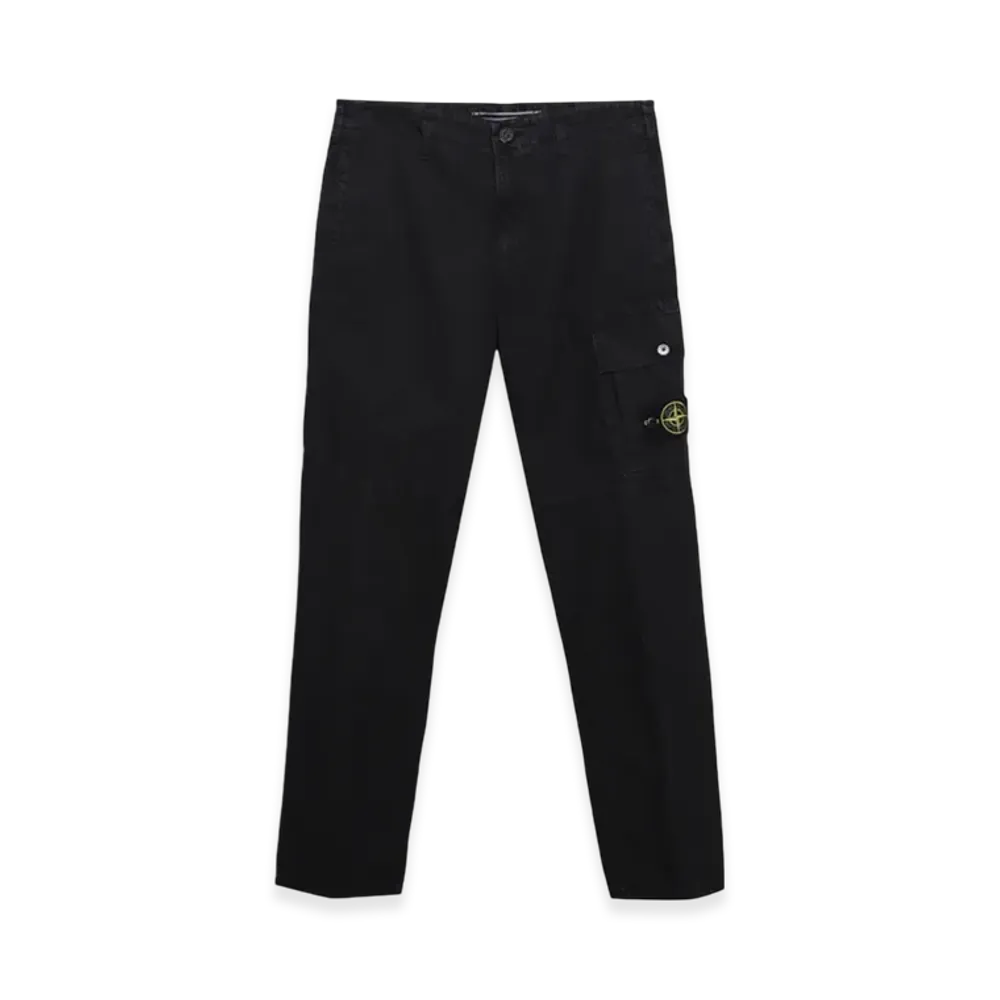 Stone Island 324WA Cotton Cargo Pants - 22SS "Black"