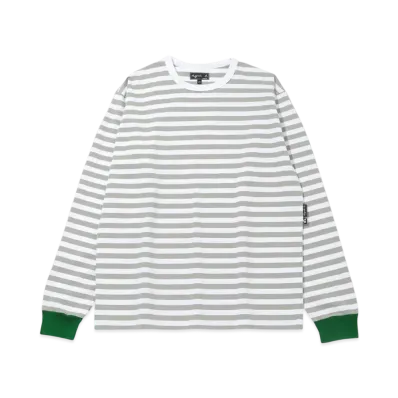 V.A. Fragment x agnes b. Border LS Tee "White/Grey"