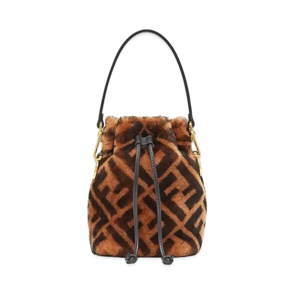 FENDI Mon Tresor Mini-Bag In Brown Sheepskin "Brown"