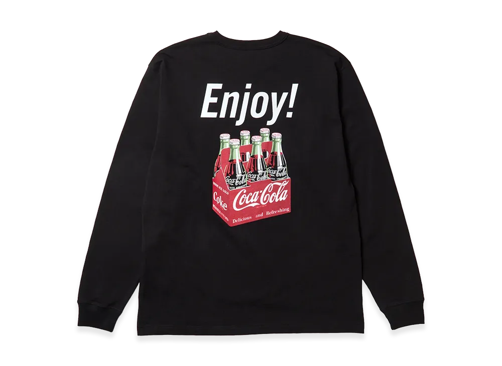 NEW ERA x Coca-Cola L/S Washed Cotton Tee "Black"