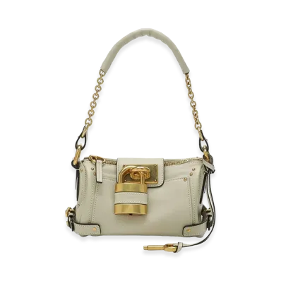 Chloe Women's Leather Small Paddington Shoulder Bag "Beige"