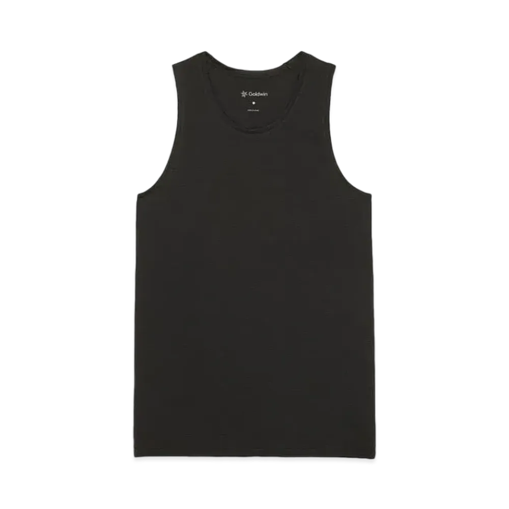 Goldwin Wool Blend Mesh Tank (C3 fit / Men's) "Black"